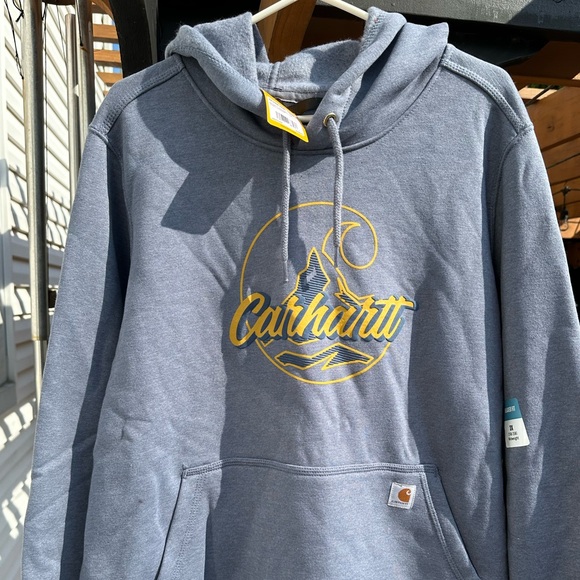 Carhartt Women's Relaxed Fit Midweight Logo Graphic Sweatshirt - Picture 8 of 9